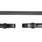 Schockemoehle Sports Leather Rubber Reins with Hook and Stud Round Raised - 1103-00048