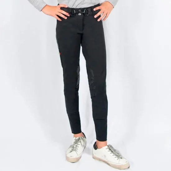 For Horses Girls Breeches "Elsa" - Black