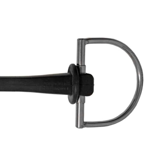 Poponcini Snaffle D Ring Bit - Black