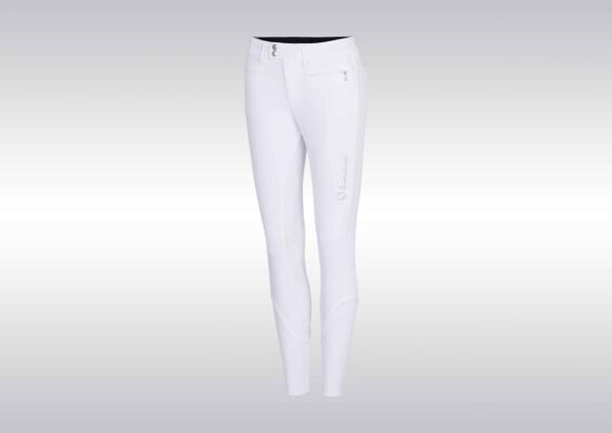 Samshield Ladies Show Jumping Breeches with Stretch Pleats "Adele" - White