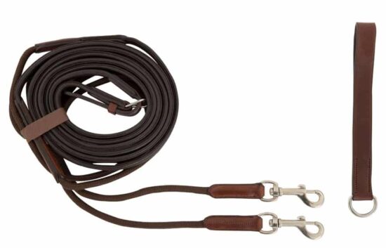 BR Draw Reins with Softy Leather "Norwich" - Brown