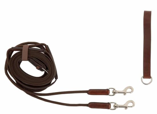 BR Rubberized Draw Reins Nylon Cord Rope