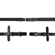 VRTACK Rubberized Anti-Slip Reins with Hand Stops