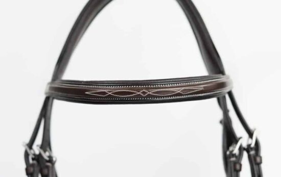 Leather Double Bridle by VRTACK "Bombay"