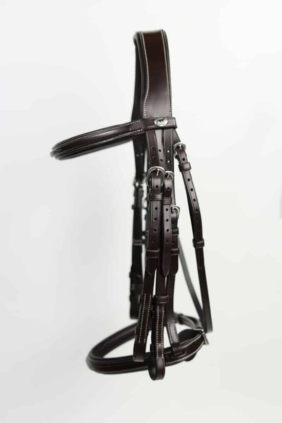 Leather Double Bridle by VRTACK "Bombay"