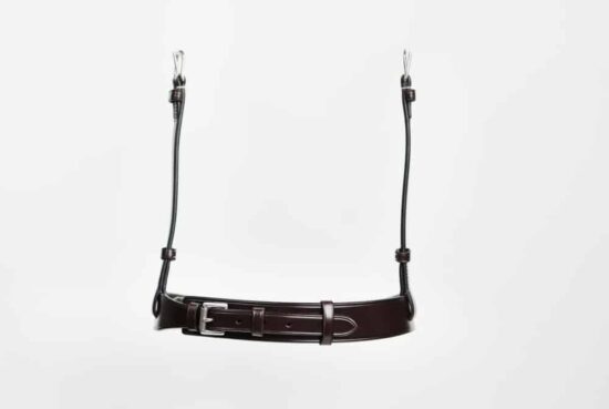 VRTACK Soft Cord Rope Noseband Leather Covered