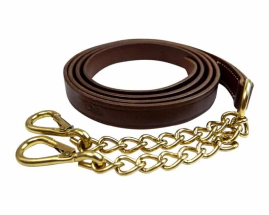 Walsh Jumper Horse Lead with Split Dual Chains for Leadline In-Hand Classes