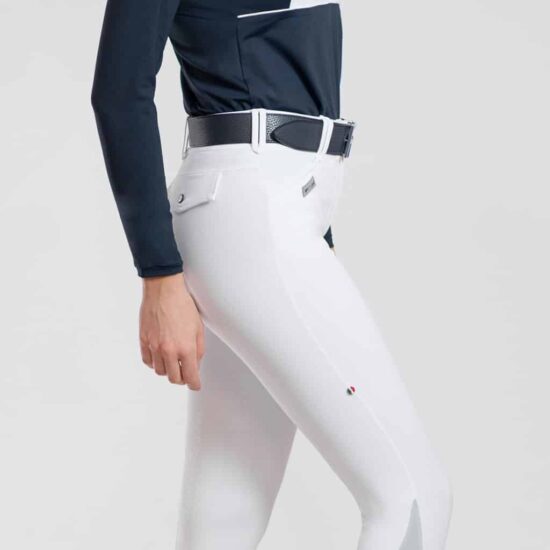 For Horses Ladies Ultra Comfort Breeches "Ennie" - White