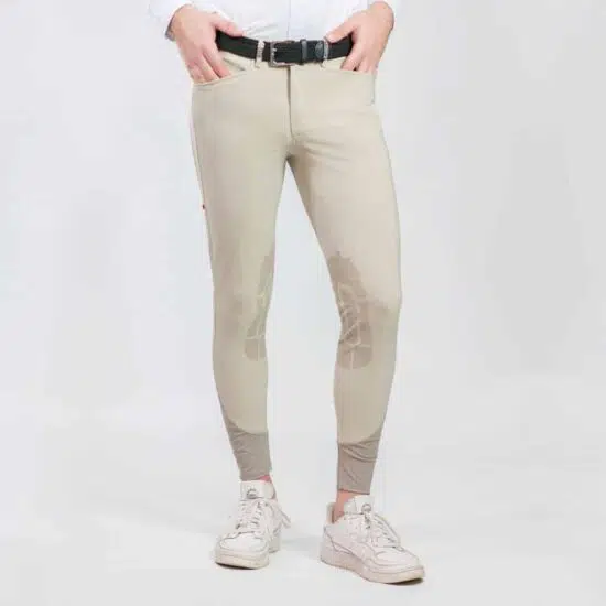 For Horses Men's Breeches "Achille" Lightweight Show Jumping - Beige