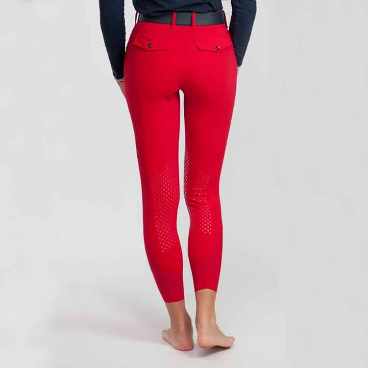 For Horses Ladies Lightweight Technical Show Jumping Breeches with Flap Back Pockets and Seamless Silicone Knee Grip "Ennie"