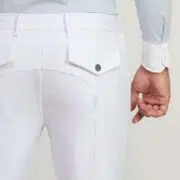 For Horses Men's Lightweight Technical Show Jumping Breeches with seamless silicone knee patch grip "Achille"