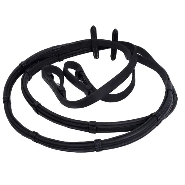 Thin Line Reins Ultra Soft Leather No Slip with Stops • TackNRider