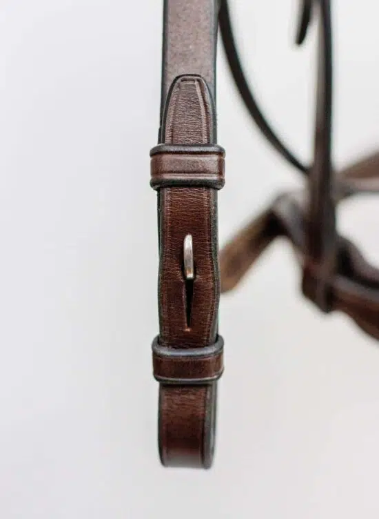 Fancy Stitched Padded Anatomic Show Jumping Bridle with Flash "Patna"