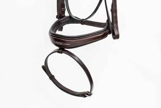 Fancy Stitched Padded Anatomic Show Jumping Bridle with Flash "Patna"