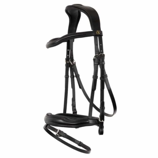 BR Dressage Snaffle Bridle Anatomic Full padding "Luton"