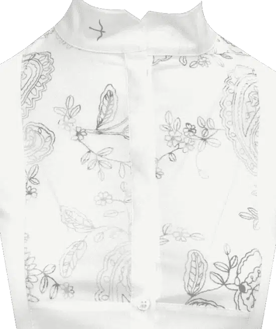 High Performance Ladies Ultra Light Short Sleeve Competition Show Shirt with Flower Details "Lisa" by Laguso Equestrian