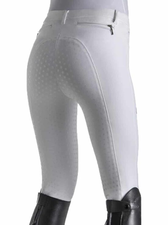 EGO7 Ladies Technical Dressage Full Seat Grip Breeches - White