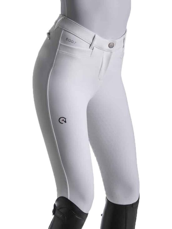 EGO7 Ladies Technical Dressage Full Seat Grip Breeches - White