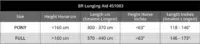 BR Cotton Horse Friendly Lunging Aid Fully Adjustable "Relax The Back" Training - Size Chart