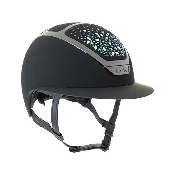 KASK Equestrian Custom Wide Brim Dogma Star Lady Helmet Swarovski Pearls Limited Edition