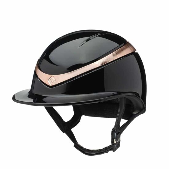 Charles Owen "Halo Luxe" MIPS - Black with Rose Gold