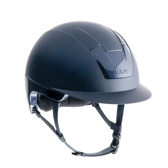 KASK Equestrian "KOOKI" Slim Profile Standard Peak Regular Brim Helmet with Snap Removable Liner