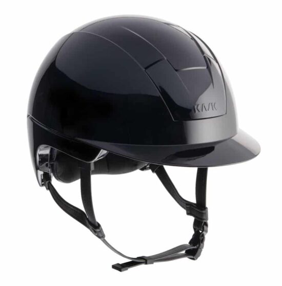 KASK Equestrian "KOOKI" Slim Profile Standard Peak Regular Brim Helmet with Snap Removable Liner