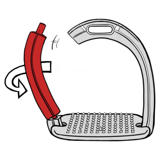 Alfa Jump Safety Stirrups High Strength Aluminium Alloy with Flexible Omni-Directional Polymer Outer Branch