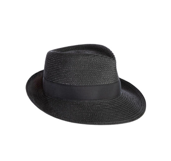 Eric Javits Squishee Classic Fedora Hat - Black