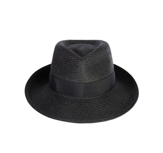 Eric Javits Squishee Classic Fedora Hat - Black