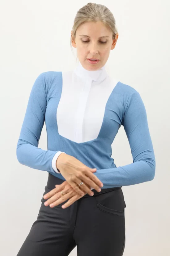 Kismet Long Sleeve Show Shirt with White Bib "Eleonoire LS" - Jean Air