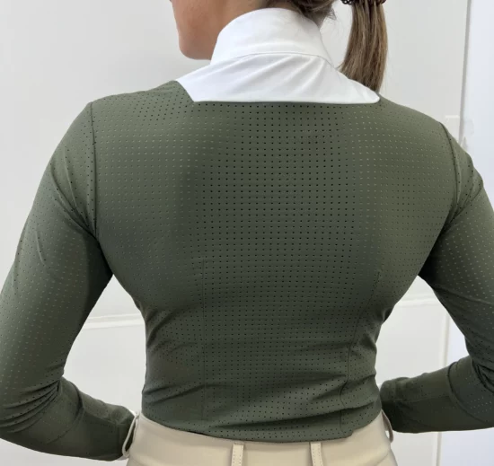 Kismet Long Sleeve Show Shirt "Eleonoire" - Forest Green