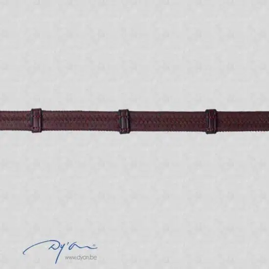 Dyon Rubber Reins with Leather Loops Monkey Buckle B215