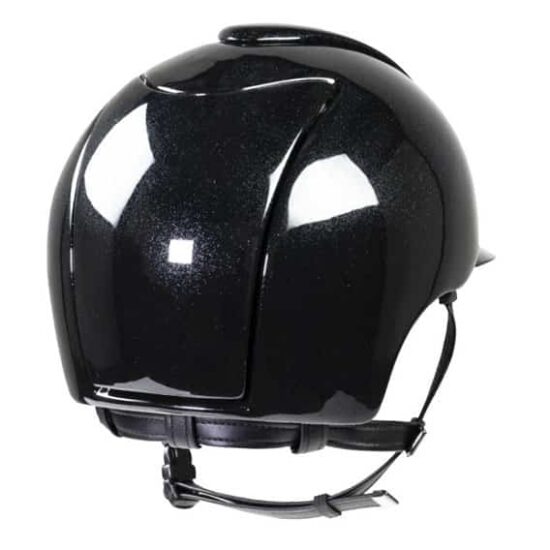 KEP Polish Shine Metal Glossy Regular Brim Helmet with Shiny Visor Brim