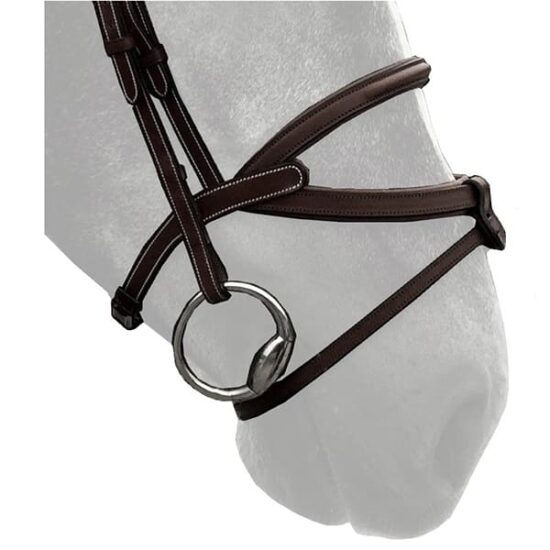 Silver Crown Brazilian Noseband