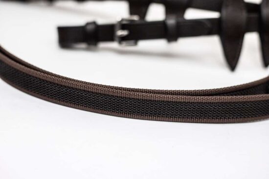 Web Grip Adjustable Reins with Fixed Stitched Hand Stopper