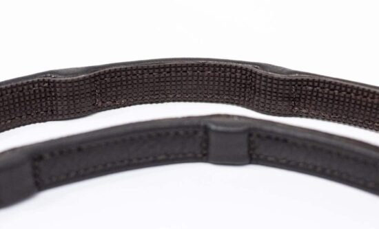 Sure Grip Rubberized 1/2" Wide Soft Leather Reins with Embedded Hand Stops Hook and Stud Buckle