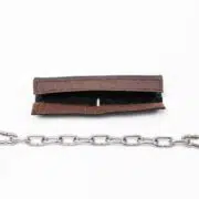 Leather Curb Chain Cover