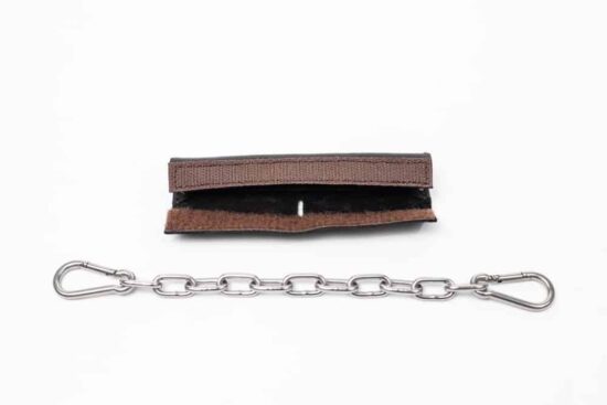 Leather Curb Chain Cover