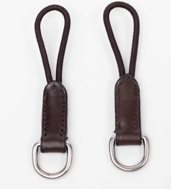 Leather D Ring Saver with Nylon Loop