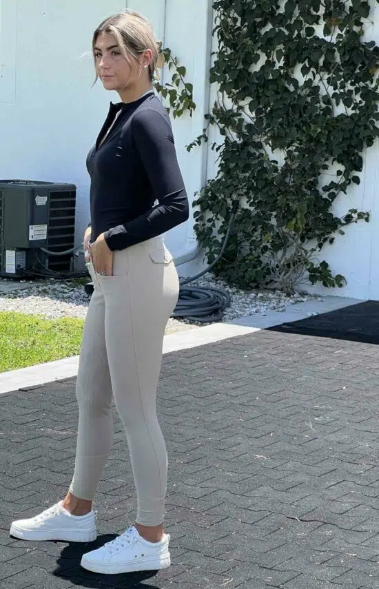 Kismet "Lily" Ladies Breeches High Waisted - Beige
