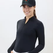 Kismet Long Sleeve Henley Schooling Shirt "Chelsea" - Black