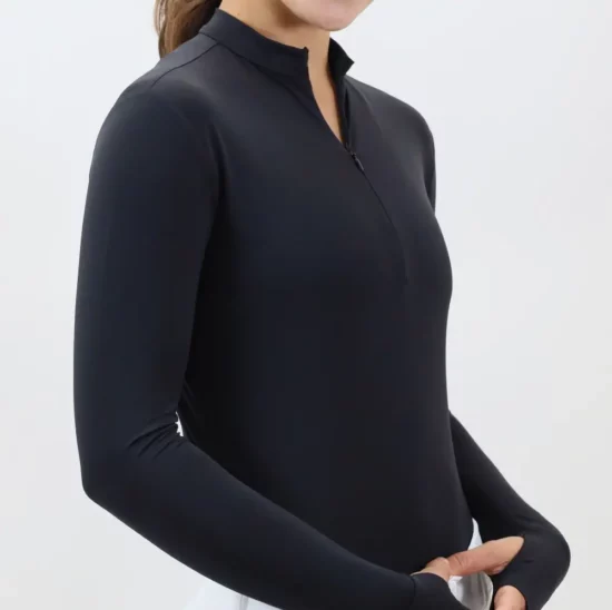 Kismet Long Sleeve Henley Schooling Shirt "Chelsea" - Black