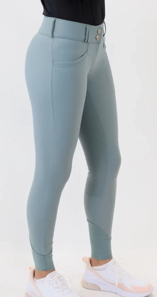 Kismet Full Seat Breeches Silicone Grip Ultra Light "Kristin" - Moss