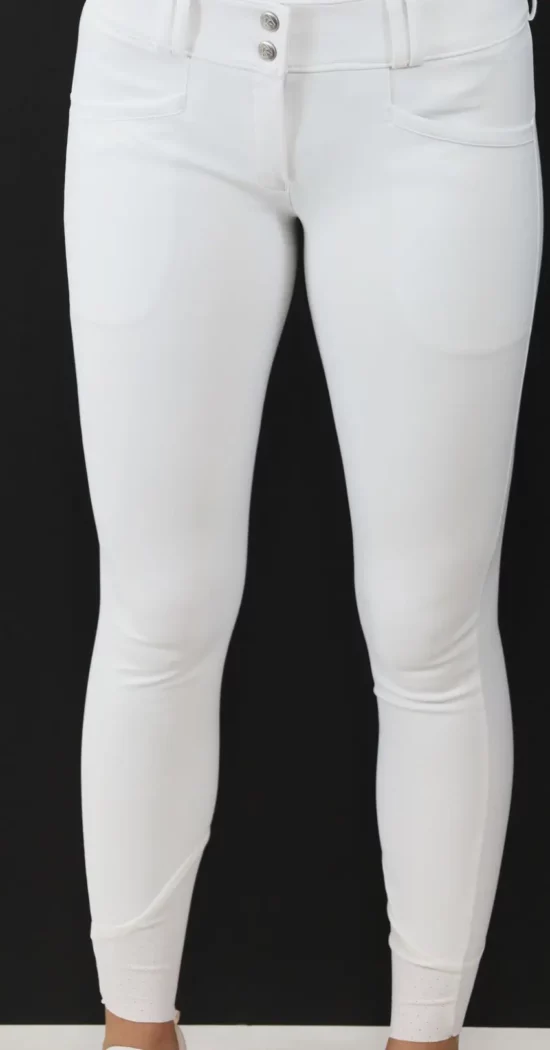 Kismet Full Seat Breeches Silicone Grip Ultra Light "Kristin" - White