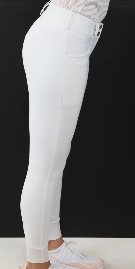 Kismet Full Seat Breeches Silicone Grip Ultra Light "Kristin" - White