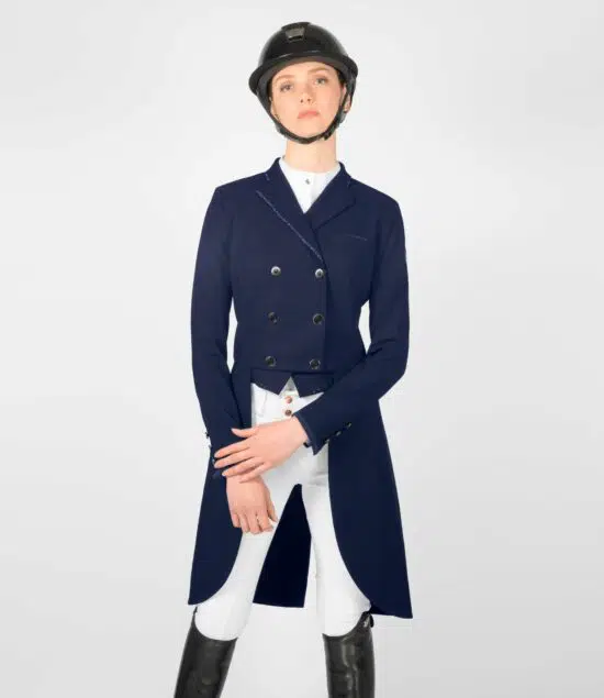 Samshield Long Dressage Tailcoat with Crystal Fabric Bling