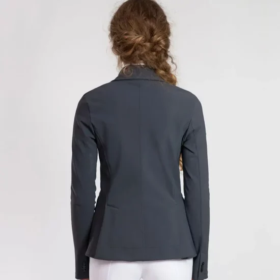 For Horses Show Jacket "Chiarra" Micro-Perforated - Charcoal