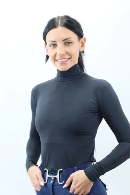 Kismet Turtleneck Schooling Shirt "Alexa" - Black