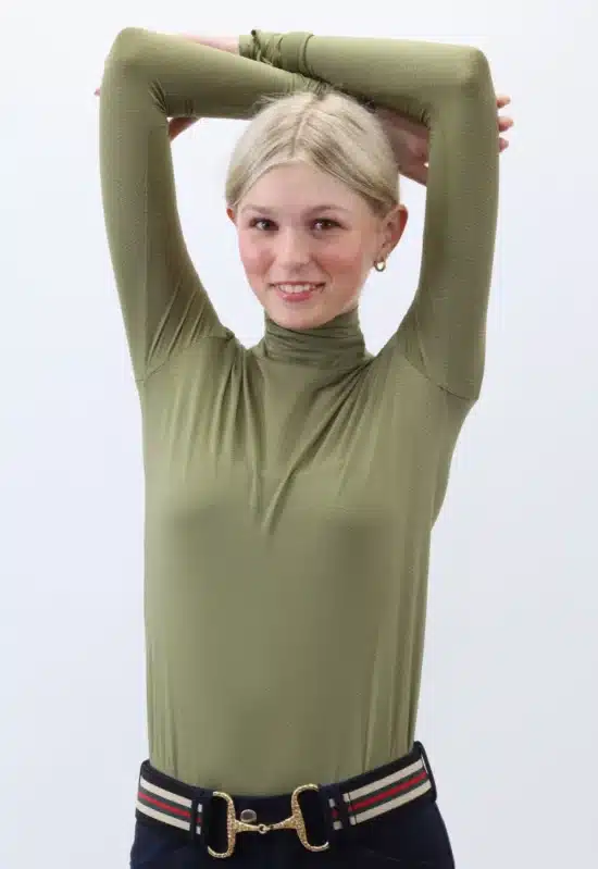 Kismet Turtleneck Schooling Shirt "Alexa" - Soft Olive